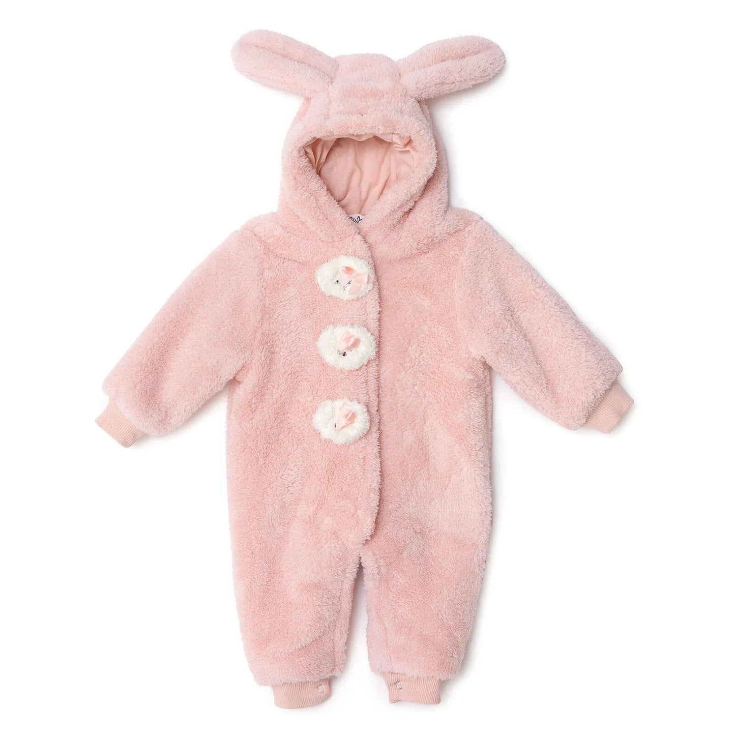 Midimod Newborn Welsoft Footless Jumpsuit - Pink ebebek