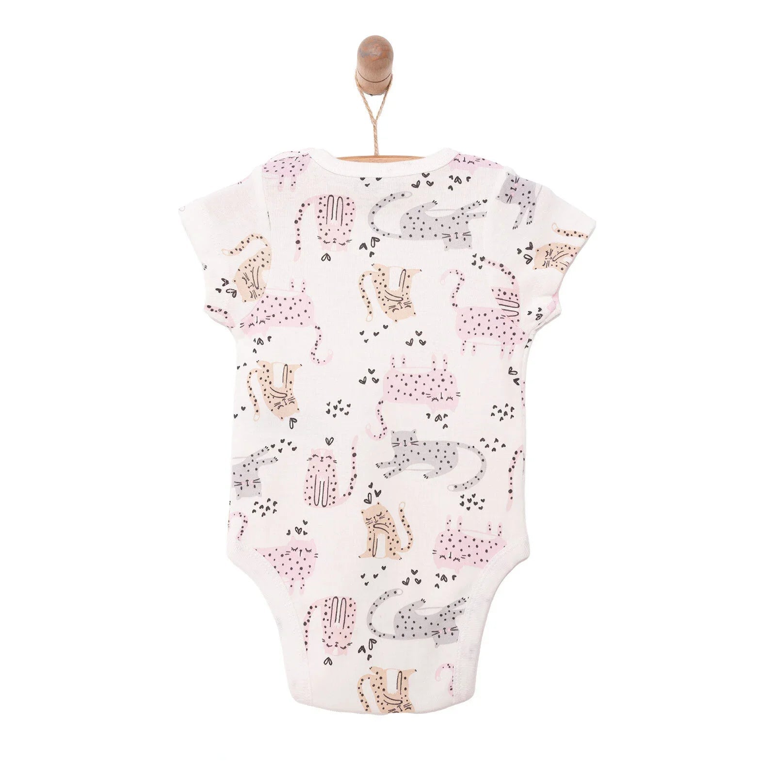 HelloBaby Baby Girl Short Sleeve Body - Ecru ebebek