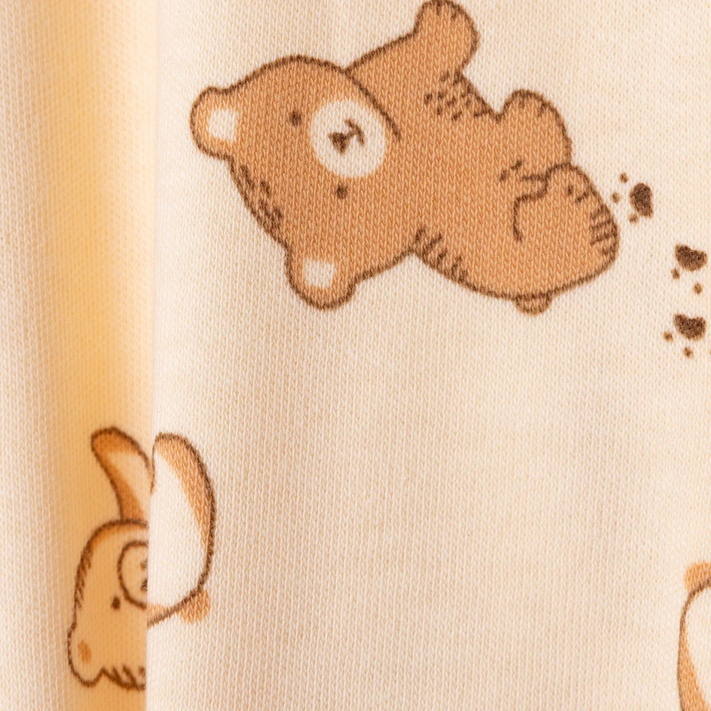 HelloBaby Newborn Footed Jumpsuit - Beige Printed ebebek