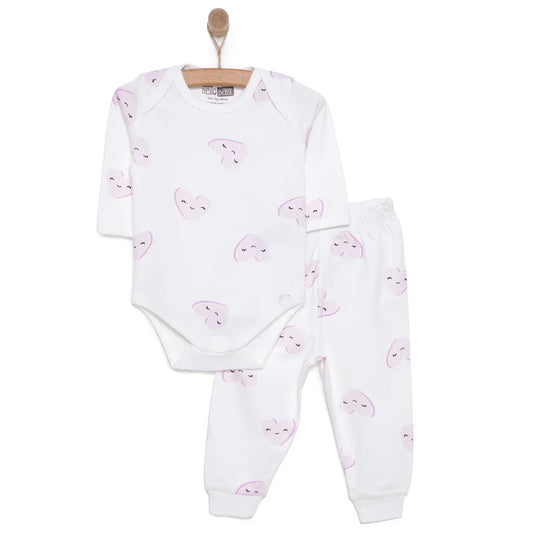 HelloBaby Unisex Body- Footless Bottom - Ecru ebebek