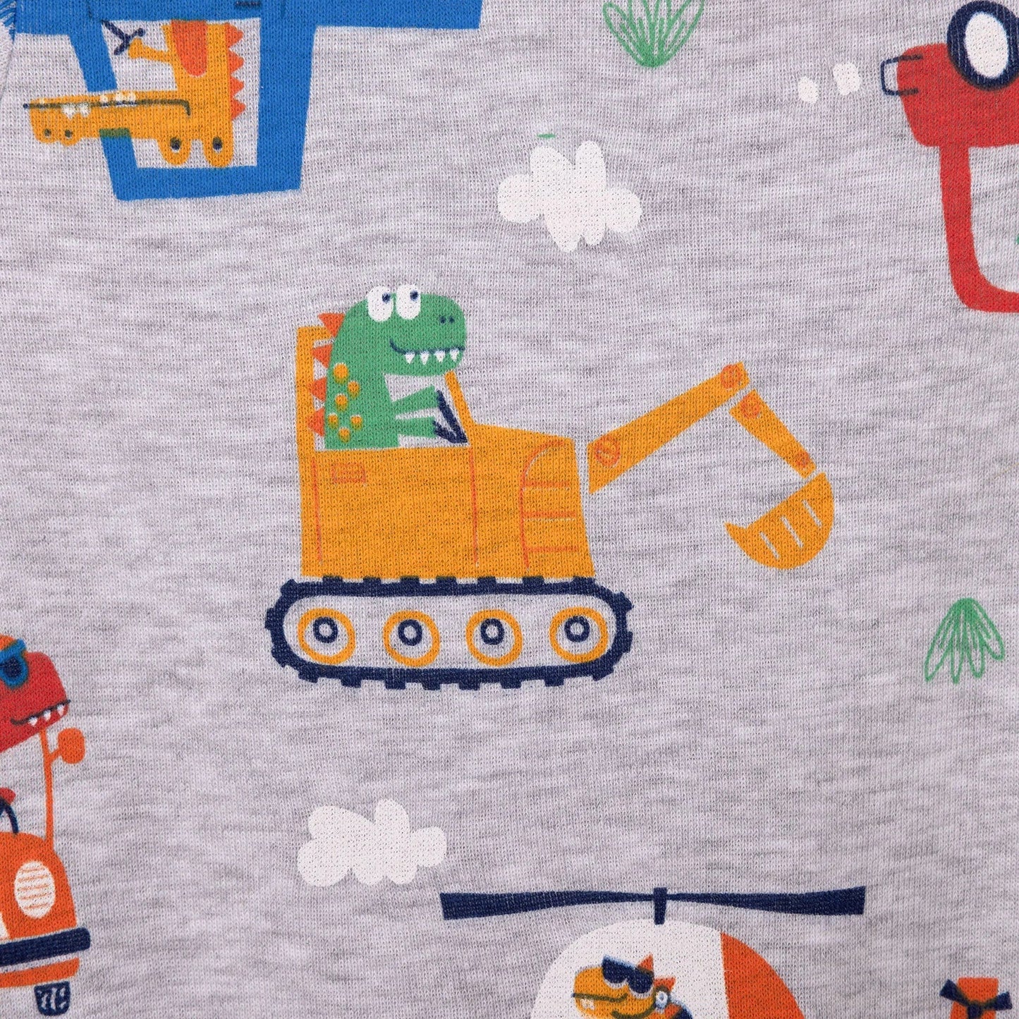 HelloBaby Baby Boy Short Sleeve Body - Grey Melange ebebek