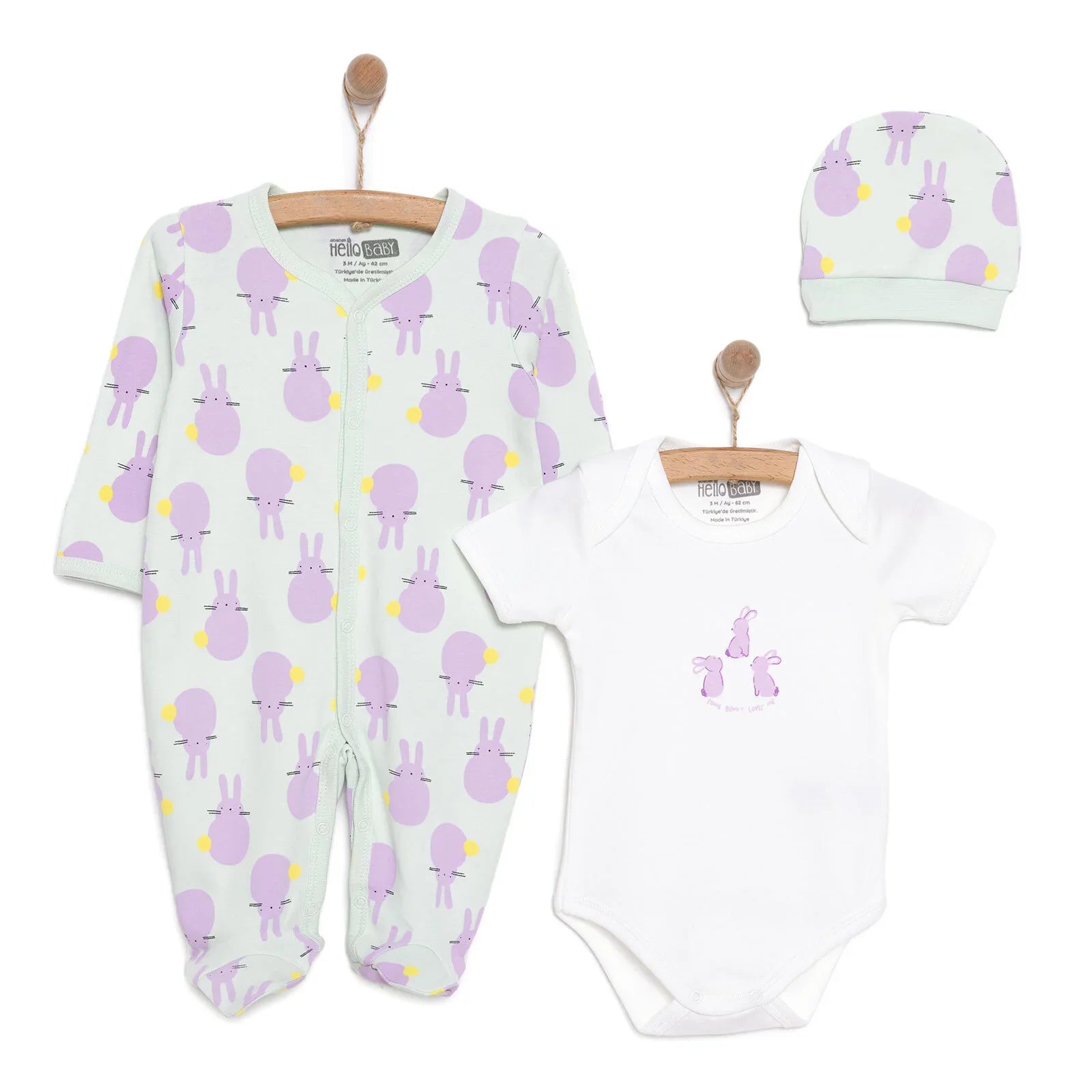 HelloBaby Newborn Baby Cute Elephant Jumpsuit - Ecru ebebek