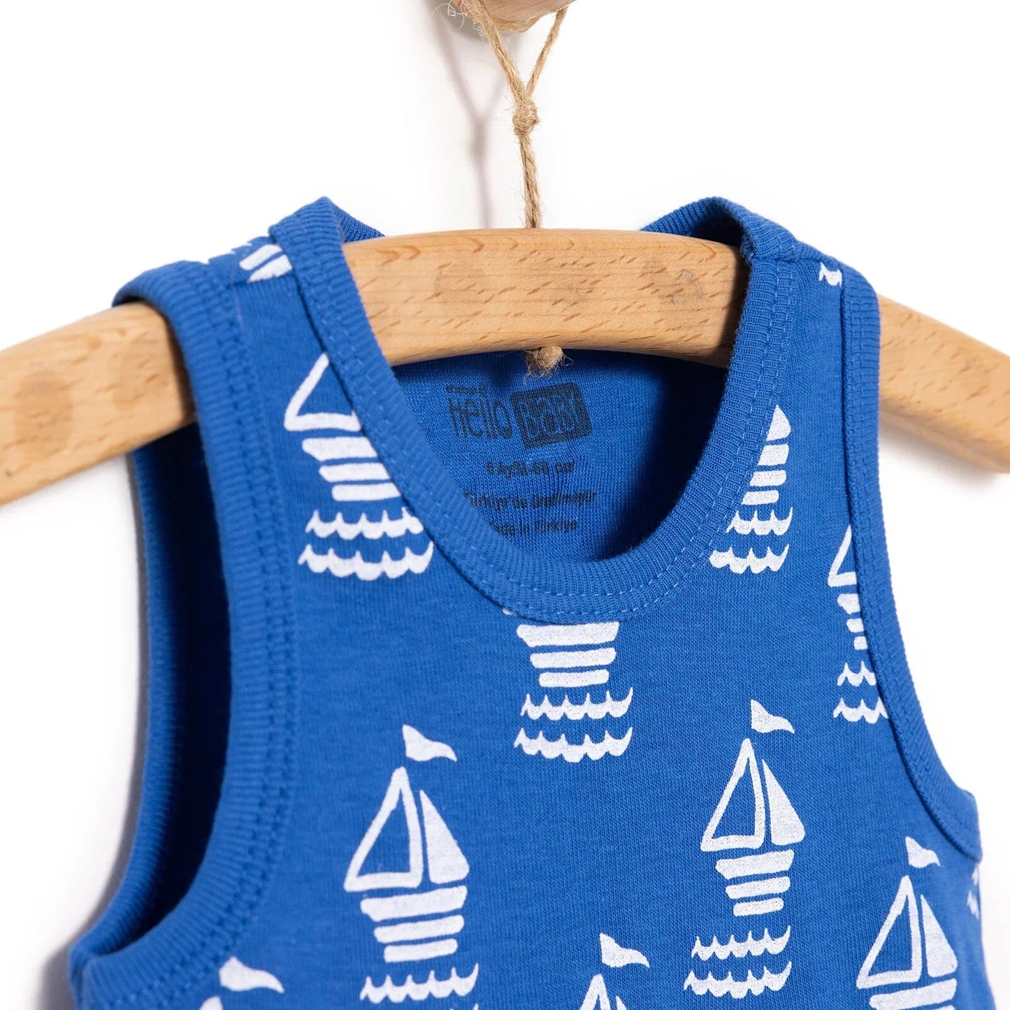 HelloBaby Boy Athlete Bodysuit - Navy Blue ebebek