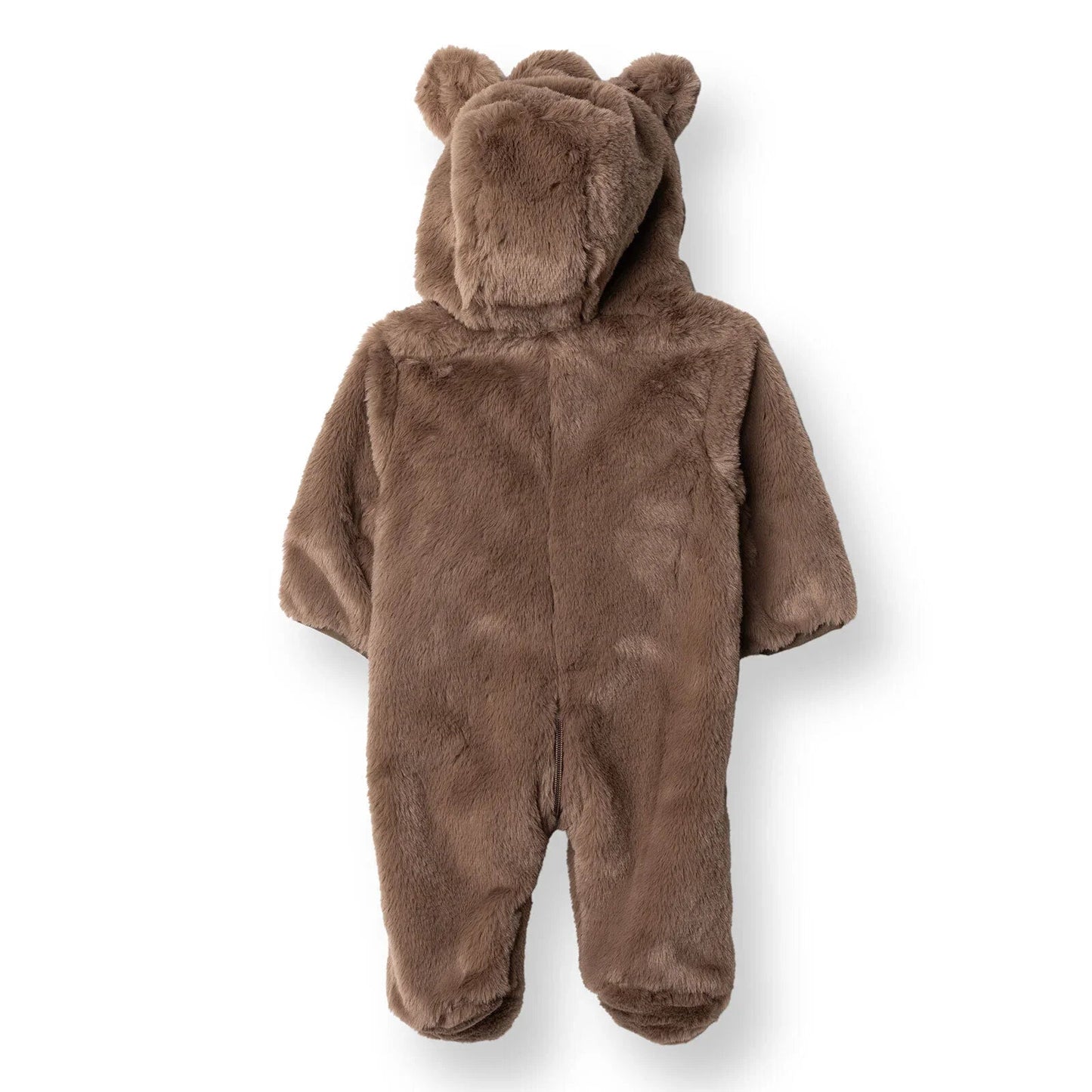 Midimod Newborn Welsoft Footed Jumpsuit - Brown ebebek