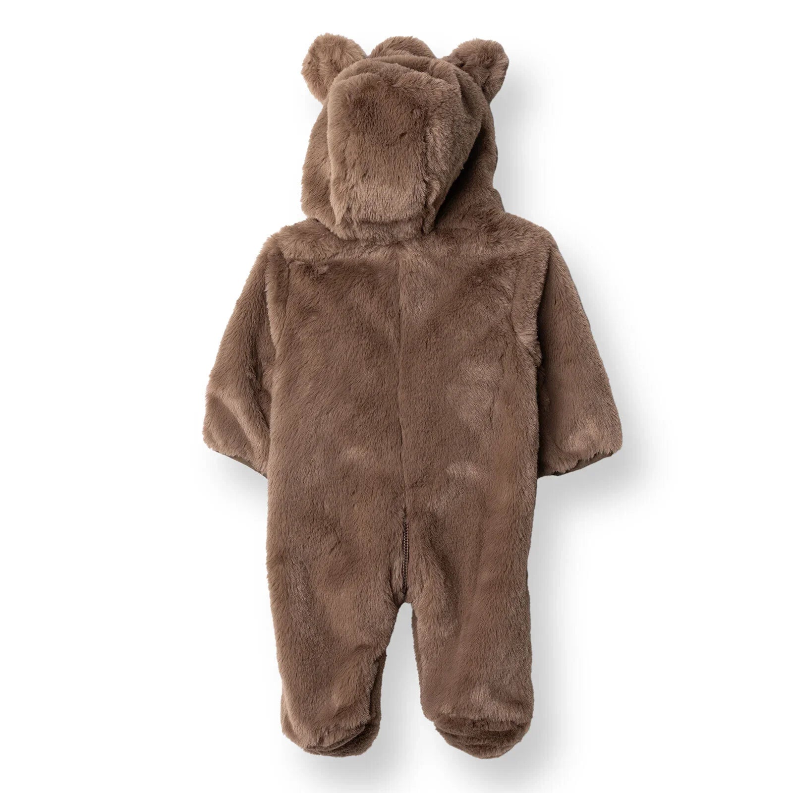 Midimod Newborn Welsoft Footed Jumpsuit - Brown ebebek