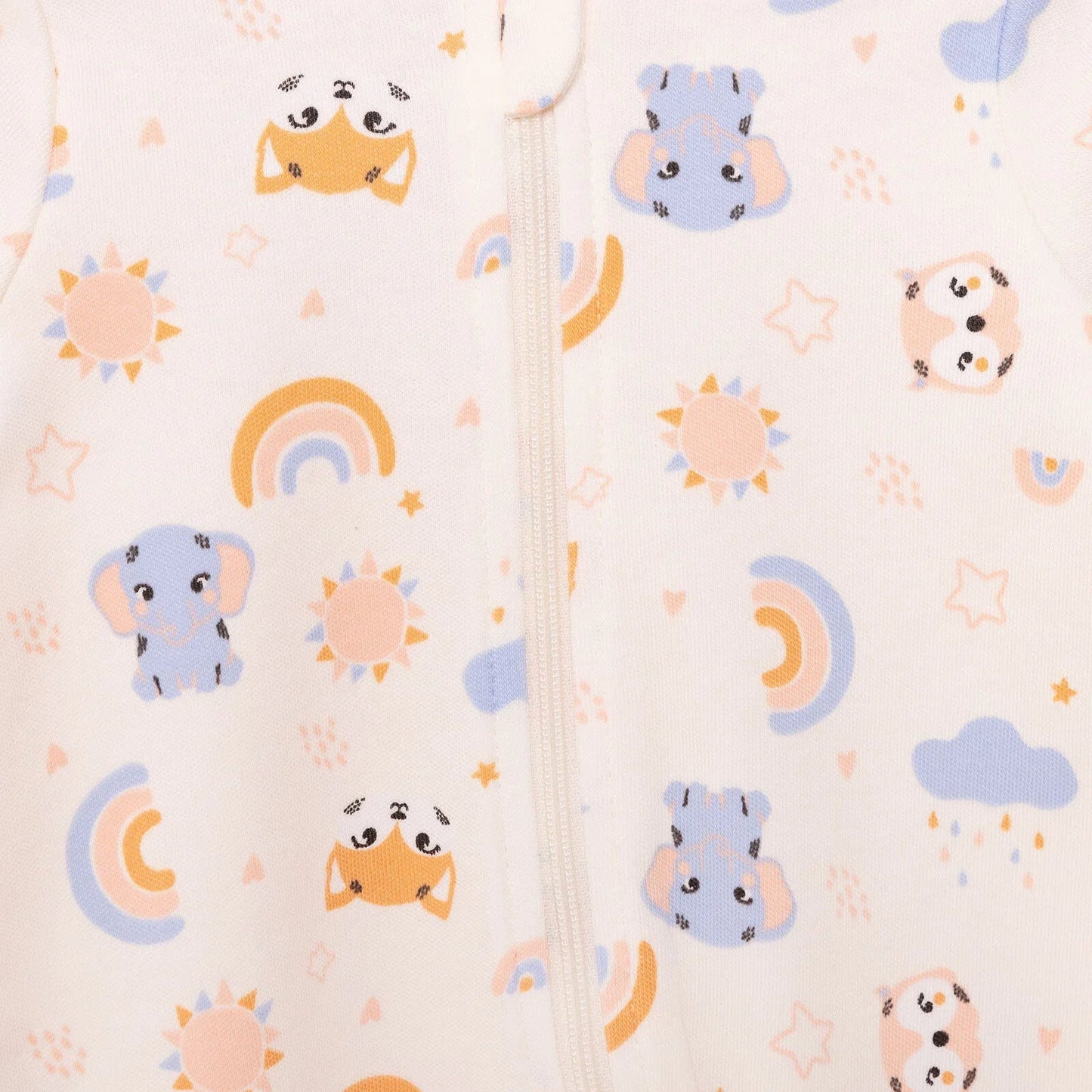 HelloBaby Newborn Girl Footed Jumpsuit - Beige ebebek