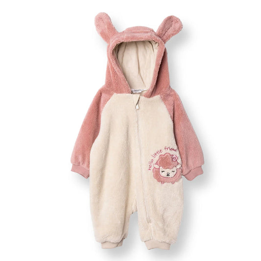 Midimod Newborn Welsoft Footless Jumpsuit - Ecru ebebek