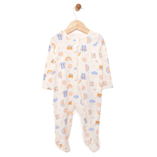 HelloBaby Newborn Girl Footed Jumpsuit - Beige ebebek