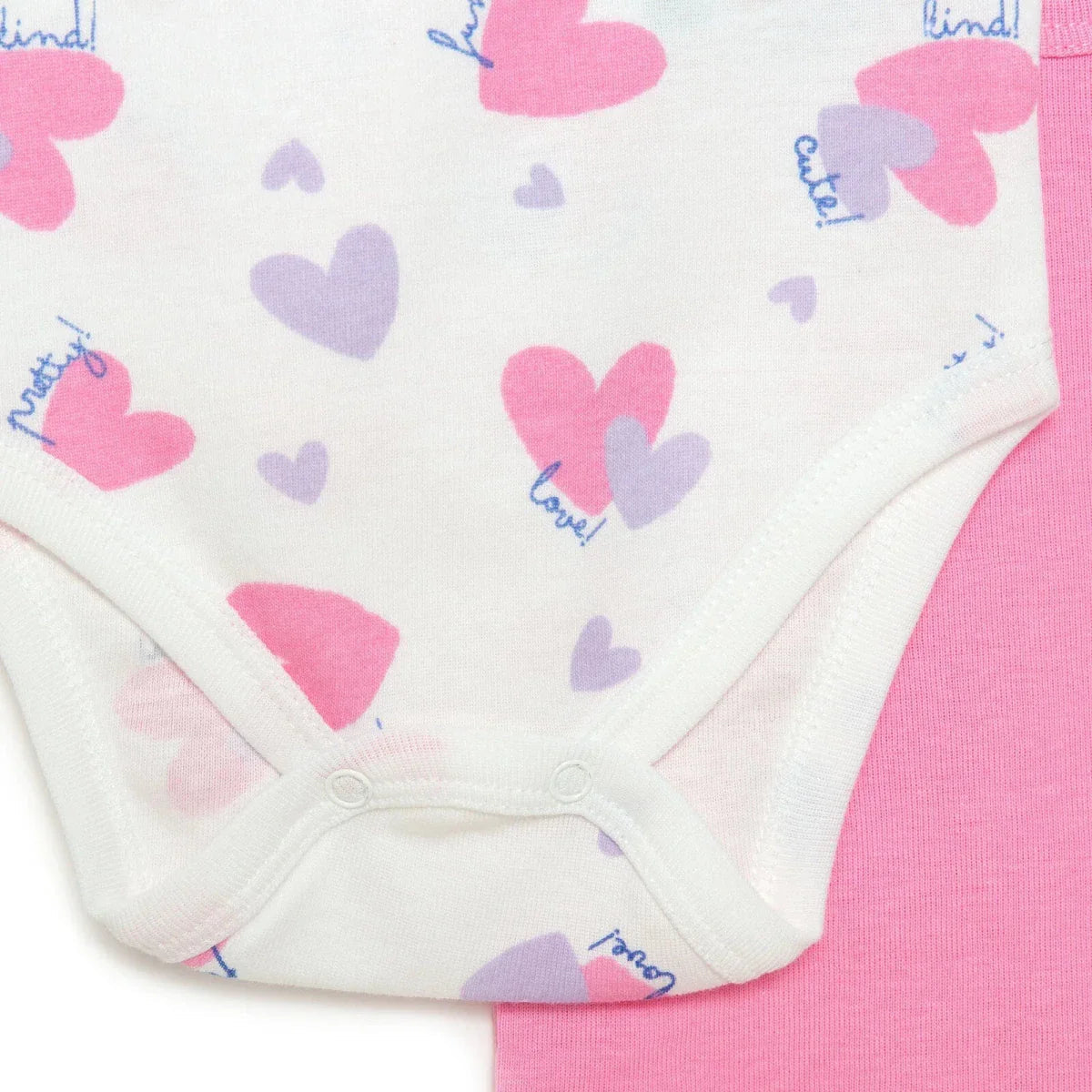 HelloBaby 2-Pack Short Sleeve Bodysuits Girls - Purple ebebek