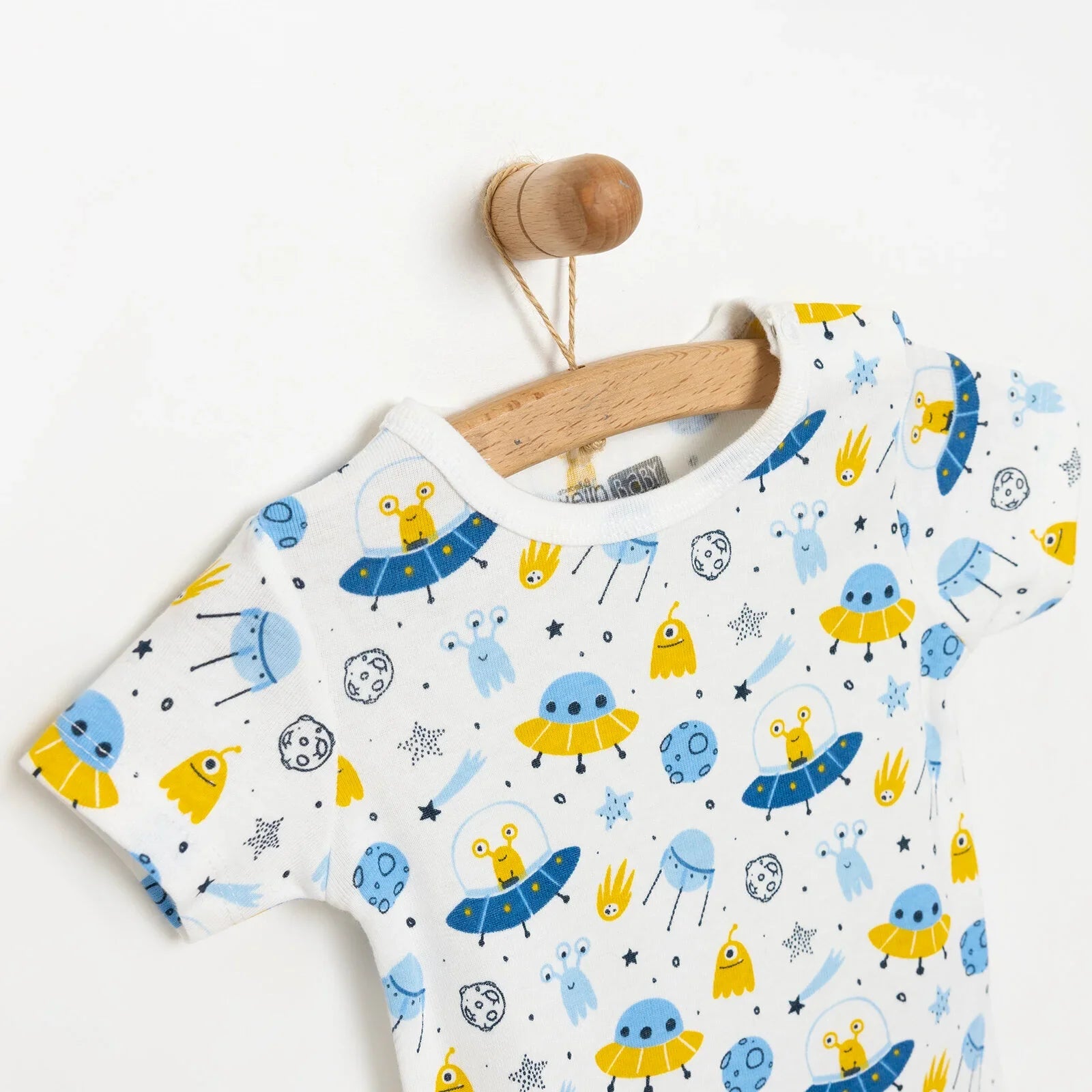 HelloBaby Baby Boy Short Sleeve  Body - White ebebek