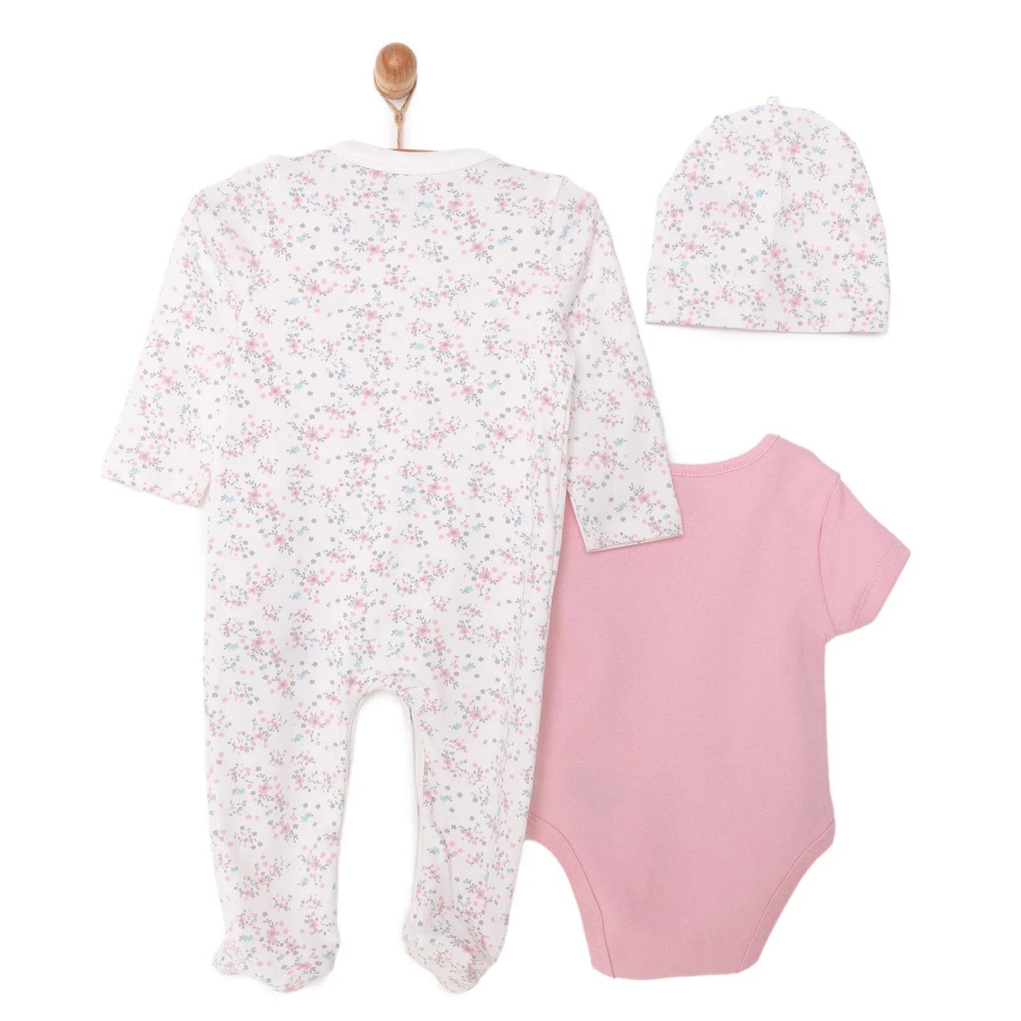 HelloBaby Girl Jumpsuit-Top-Hat - Ecru ebebek