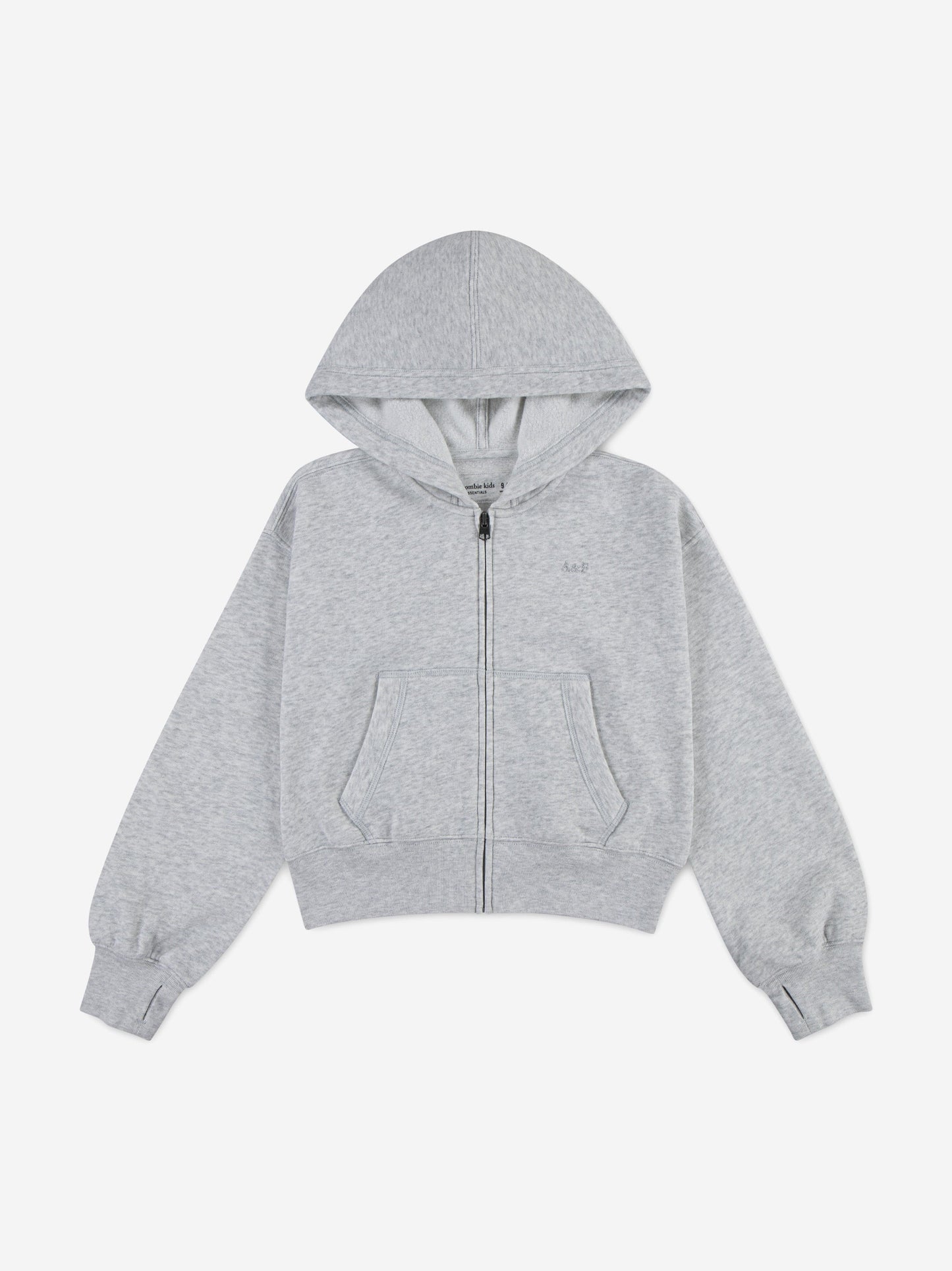 Abercrombie & Fitch Girls Essential Zip Up Top in Grey Childsplay Clothing