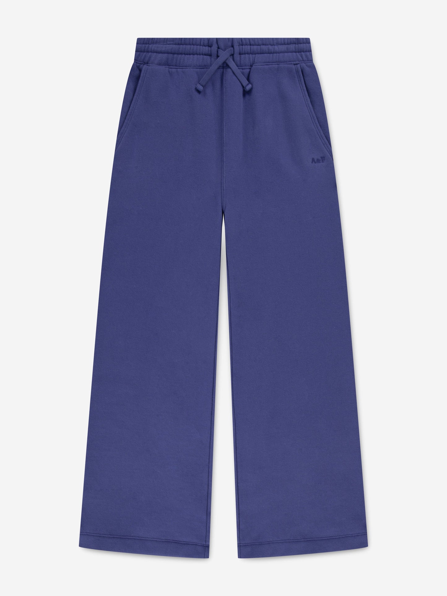 Abercrombie & Fitch Girls Essential Wide Leg Joggers in Blue Childsplay Clothing