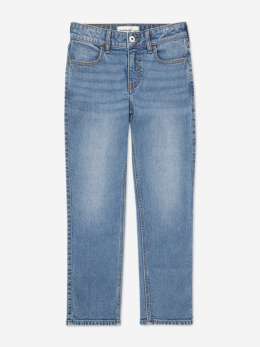 Abercrombie & Fitch Girls High Rise 90S Straight Jeans in Blue Childsplay Clothing