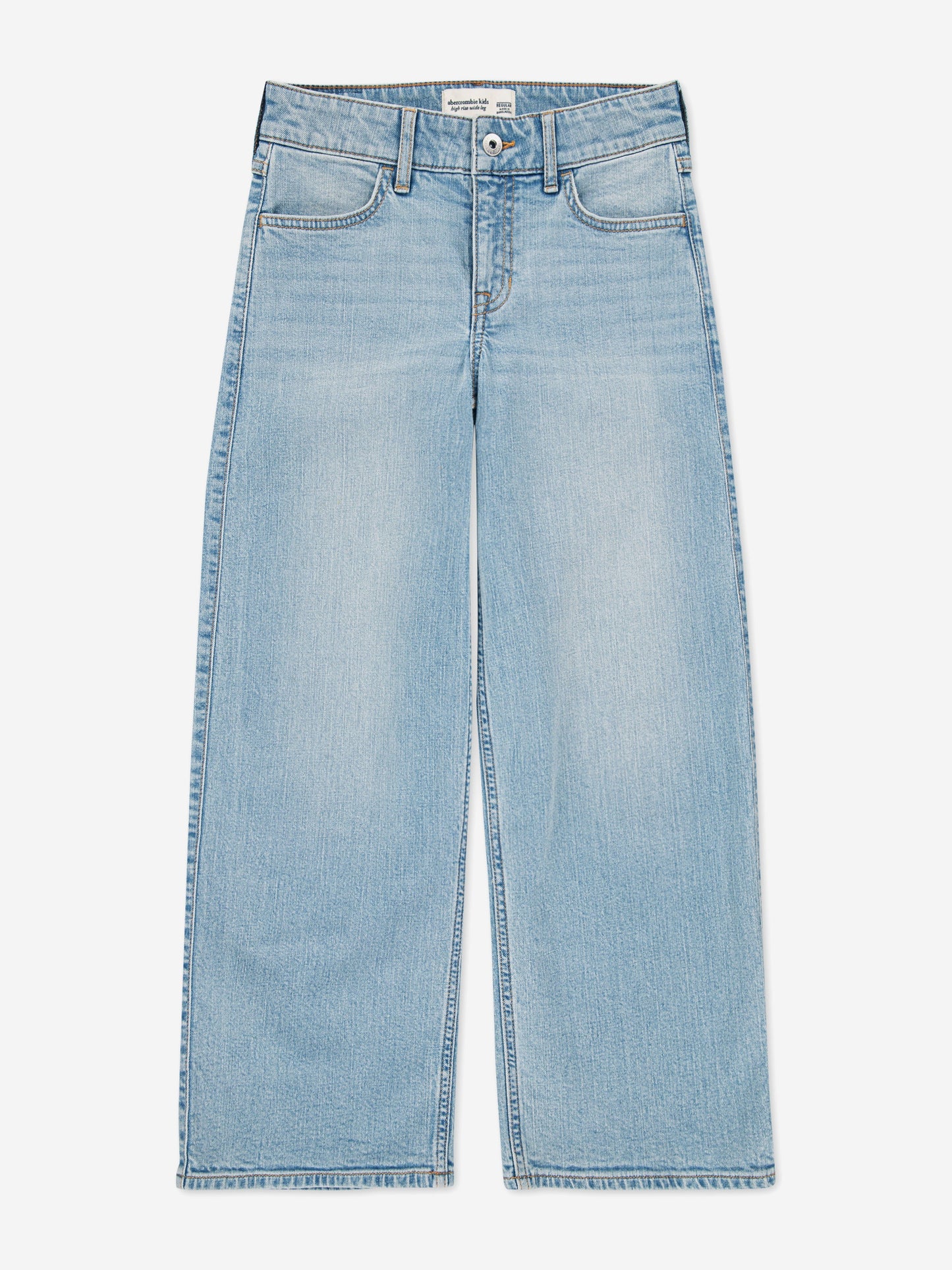 Abercrombie & Fitch Girls High Rise Wide Leg Jeans in Blue Childsplay Clothing