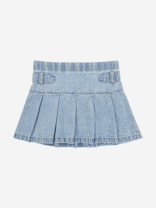 Abercrombie & Fitch Girls Pull Tab Pleated Skort in Blue Childsplay Clothing