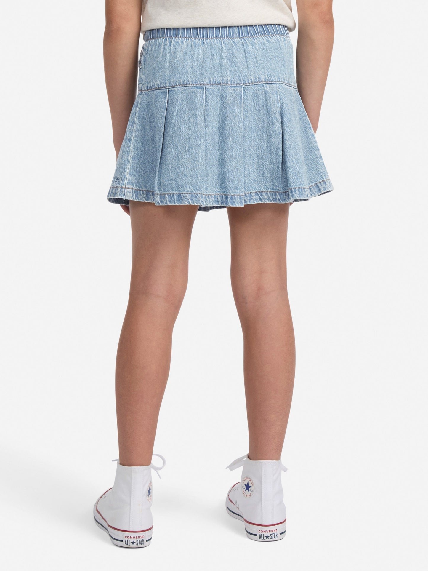 Abercrombie & Fitch Girls Pull Tab Pleated Skort in Blue Childsplay Clothing