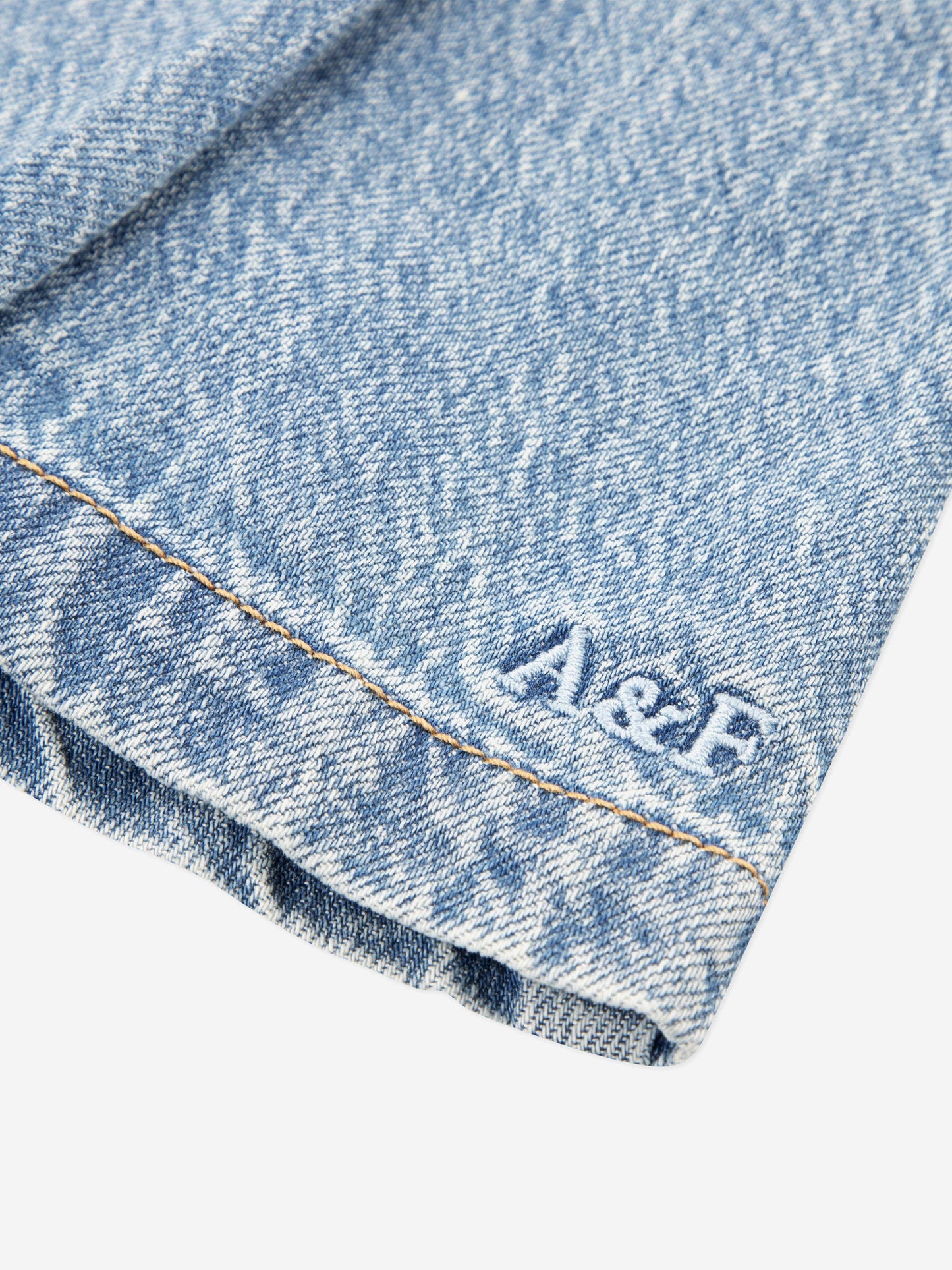 Abercrombie & Fitch Girls Pull Tab Pleated Skort in Blue Childsplay Clothing