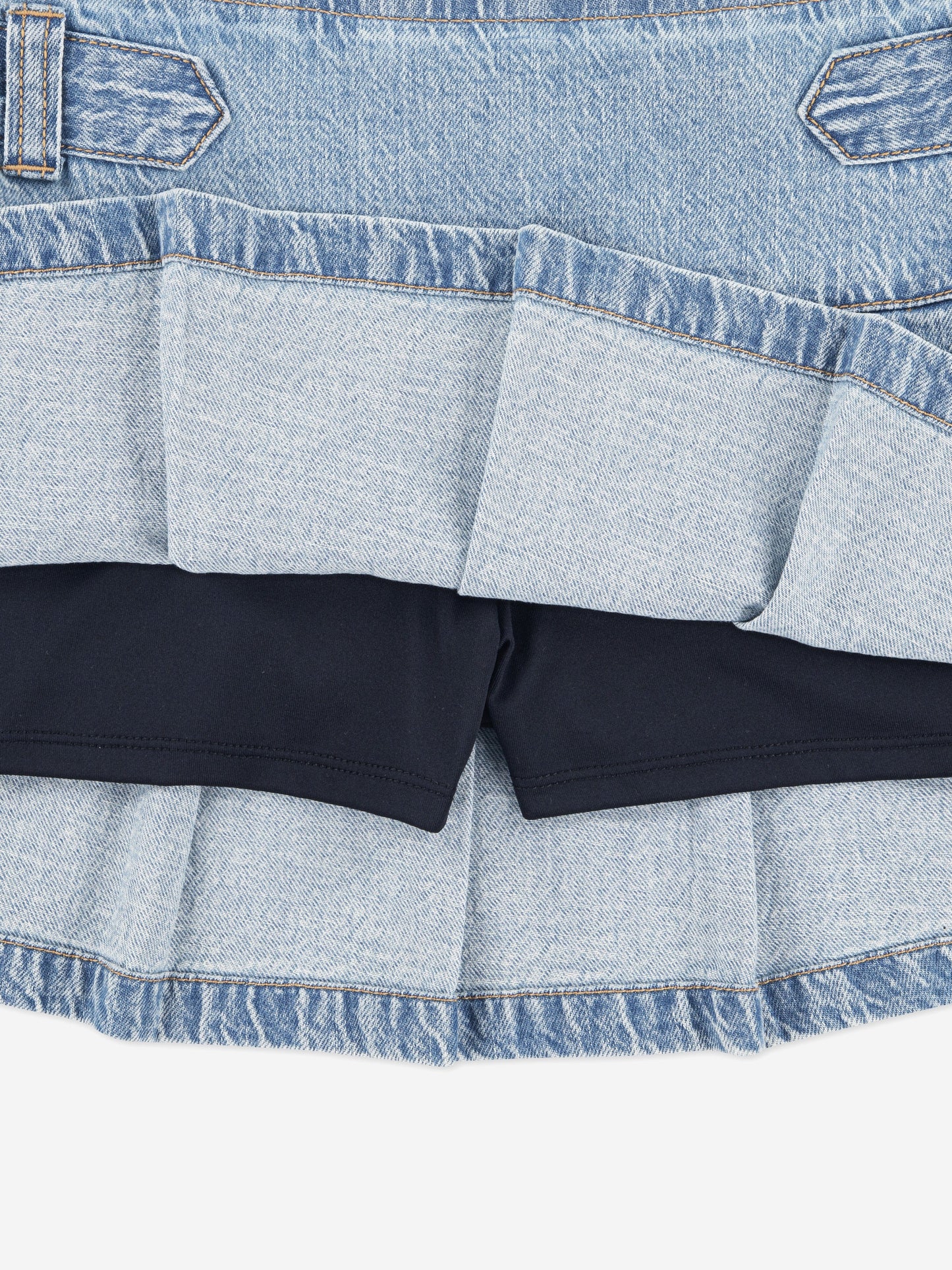 Abercrombie & Fitch Girls Pull Tab Pleated Skort in Blue Childsplay Clothing