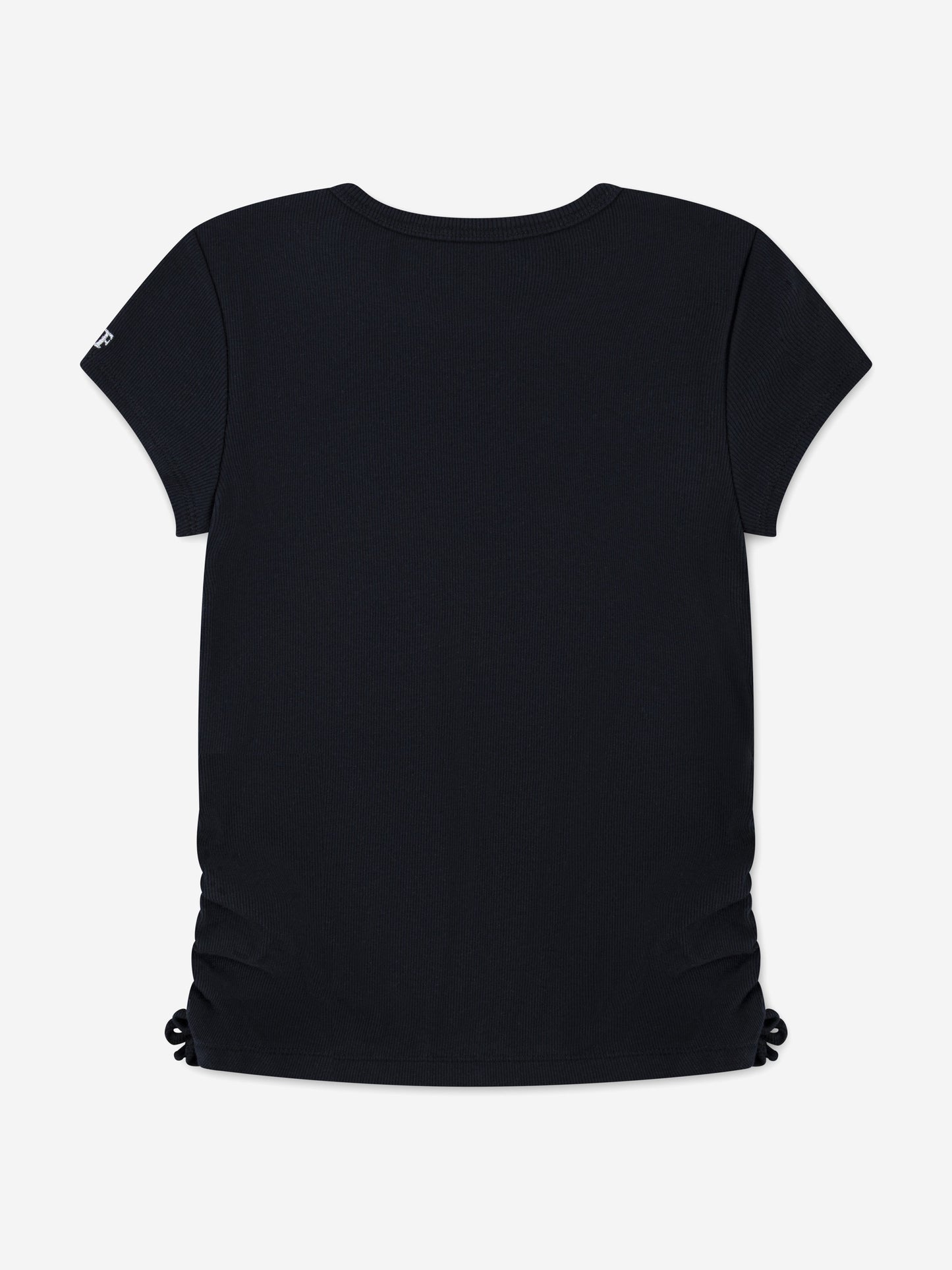 Abercrombie & Fitch Girls Ruched Side Bow T-Shirt in Black Childsplay Clothing