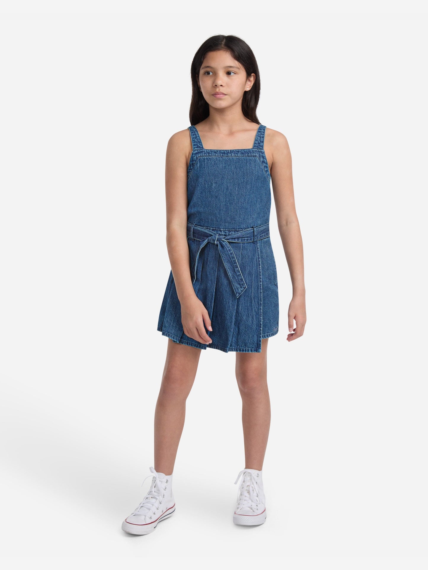 Abercrombie & Fitch Girls Pleated Skort Dress in Blue Childsplay Clothing