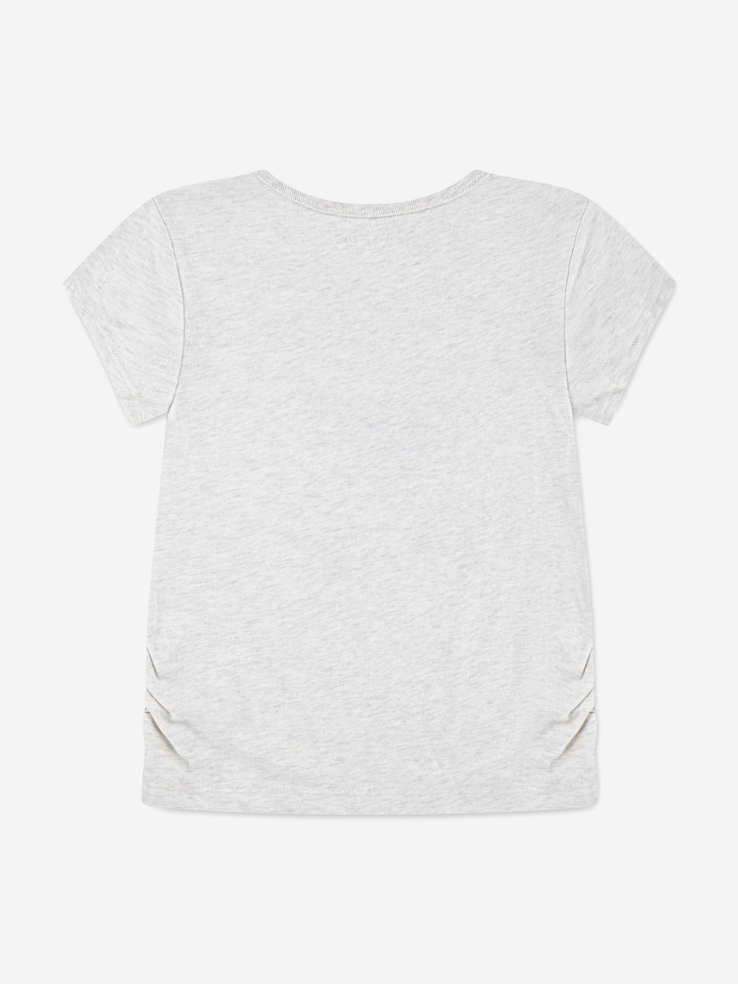 Abercrombie & Fitch Girls Pearl Bow Ruched T-Shirt in Grey Childsplay Clothing