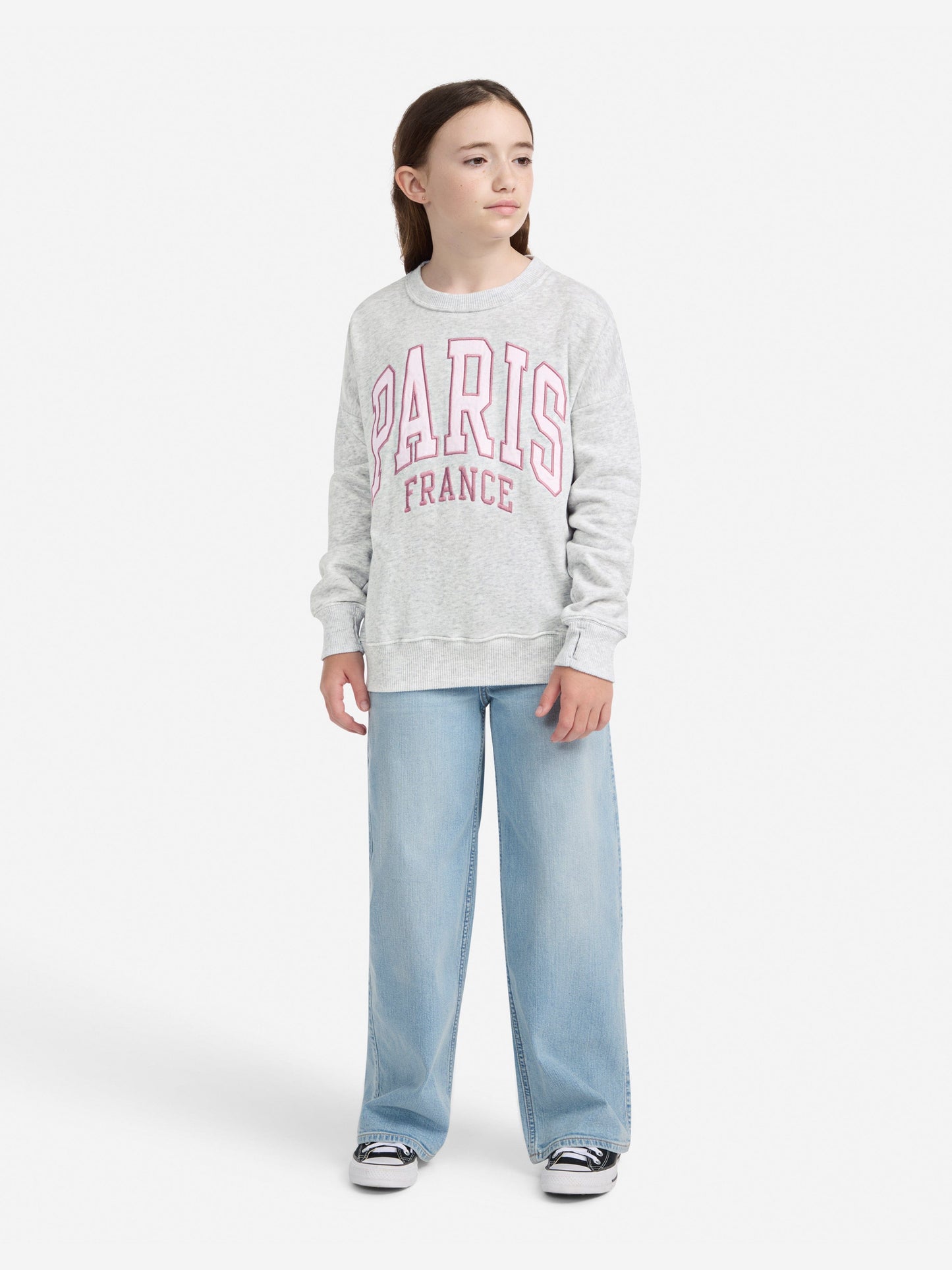 Abercrombie & Fitch Girls I Heart Paris Sweatshirt in Grey Childsplay Clothing