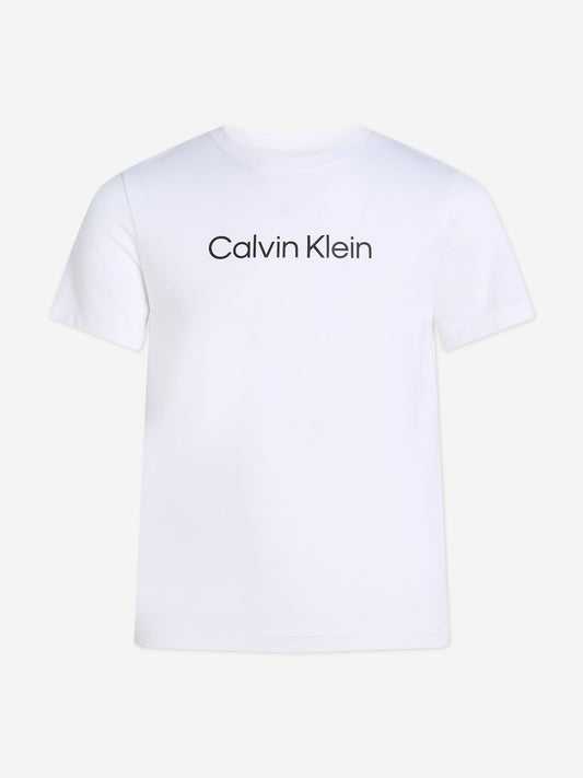 Calvin Klein Kids Logo T-Shirt in White Childsplay Clothing