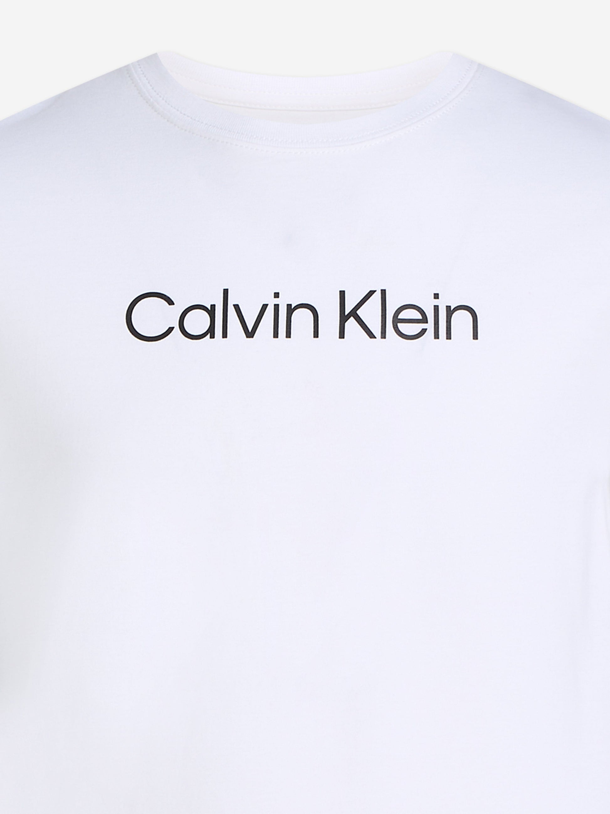 Calvin Klein Kids Logo T-Shirt in White Childsplay Clothing