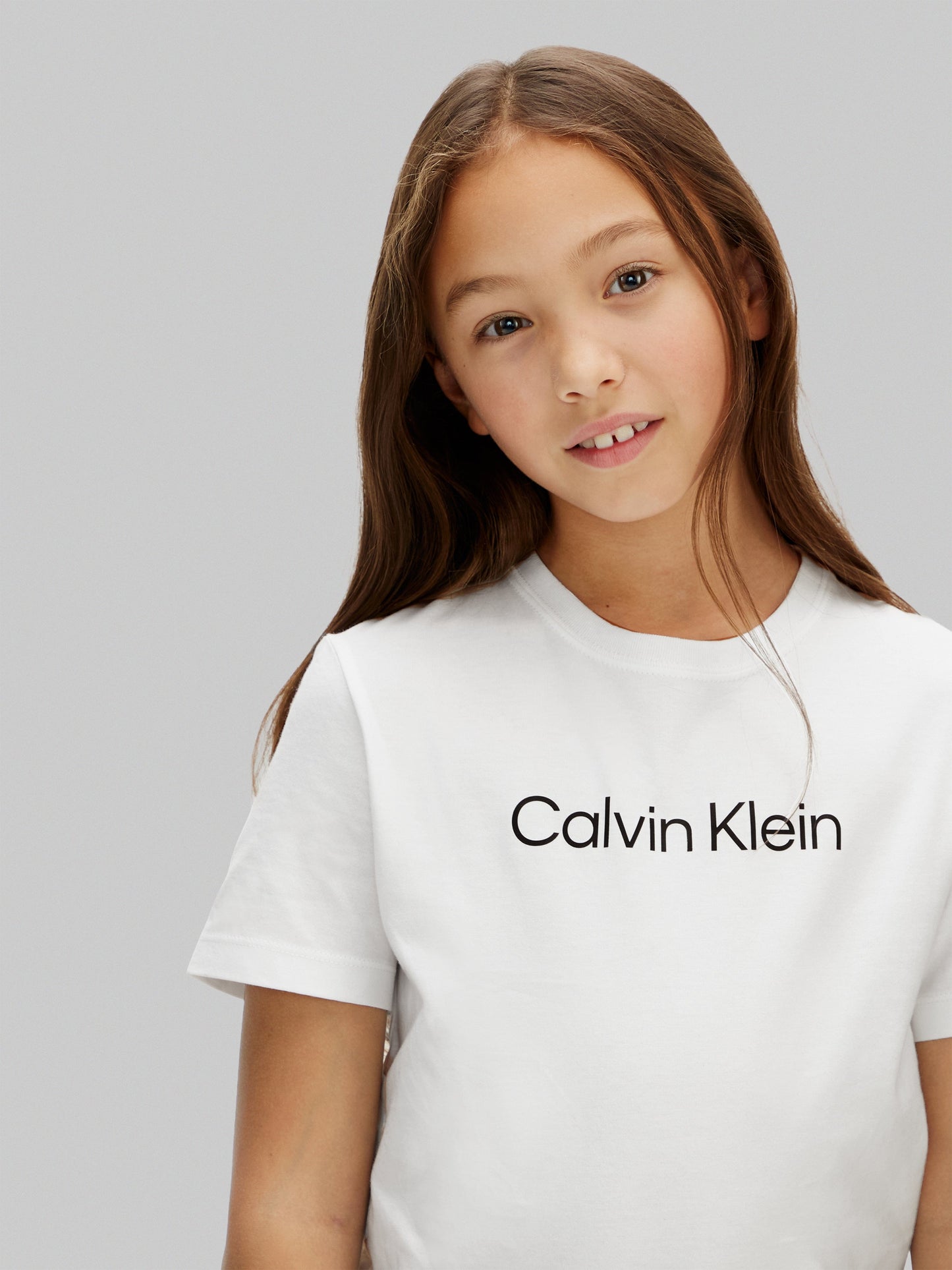 Calvin Klein Kids Logo T-Shirt in White Childsplay Clothing