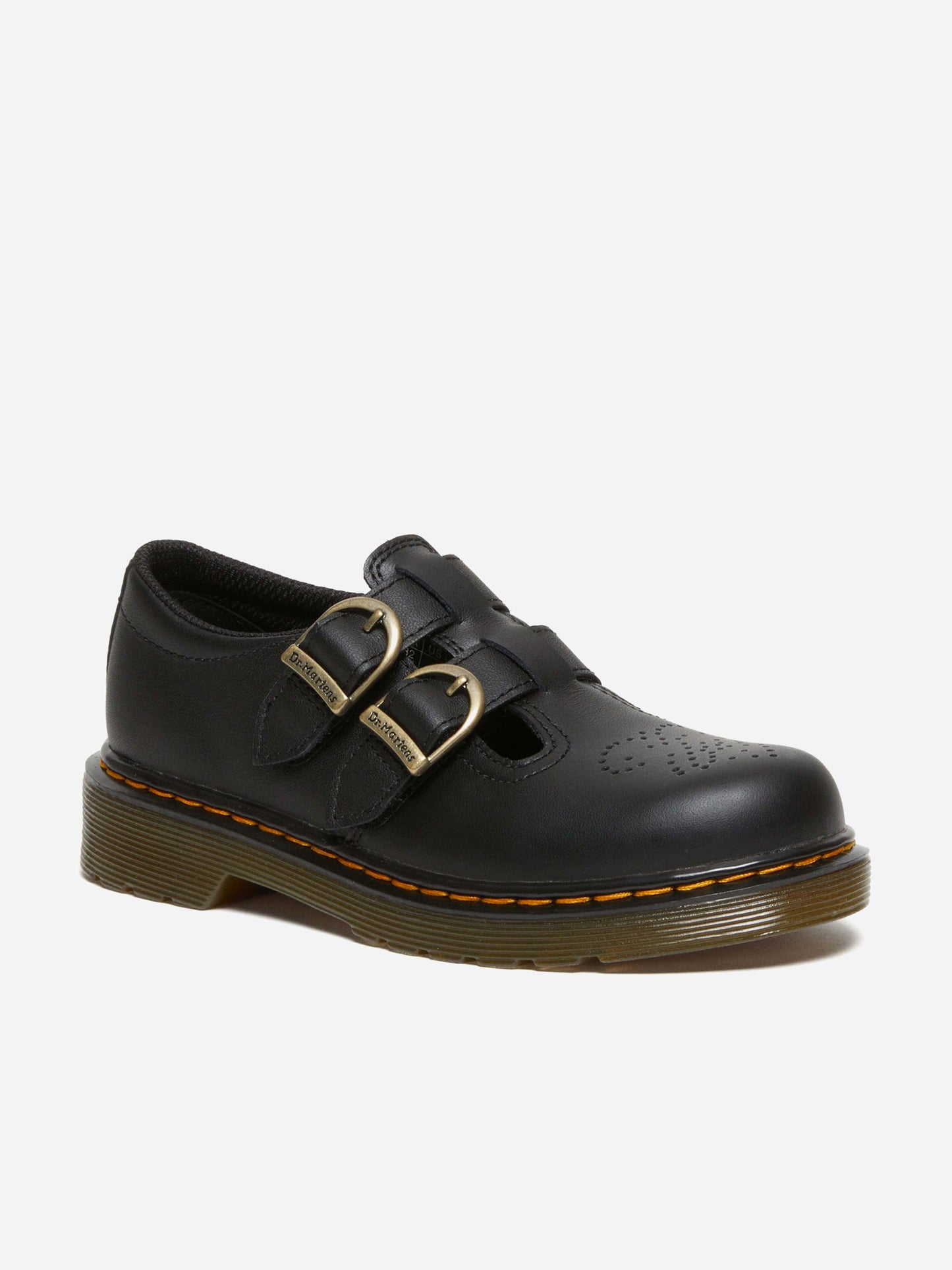 Dr Martens Girls 8065 Softy T  Leather Mary Jane Shoes in Black Childsplay Clothing