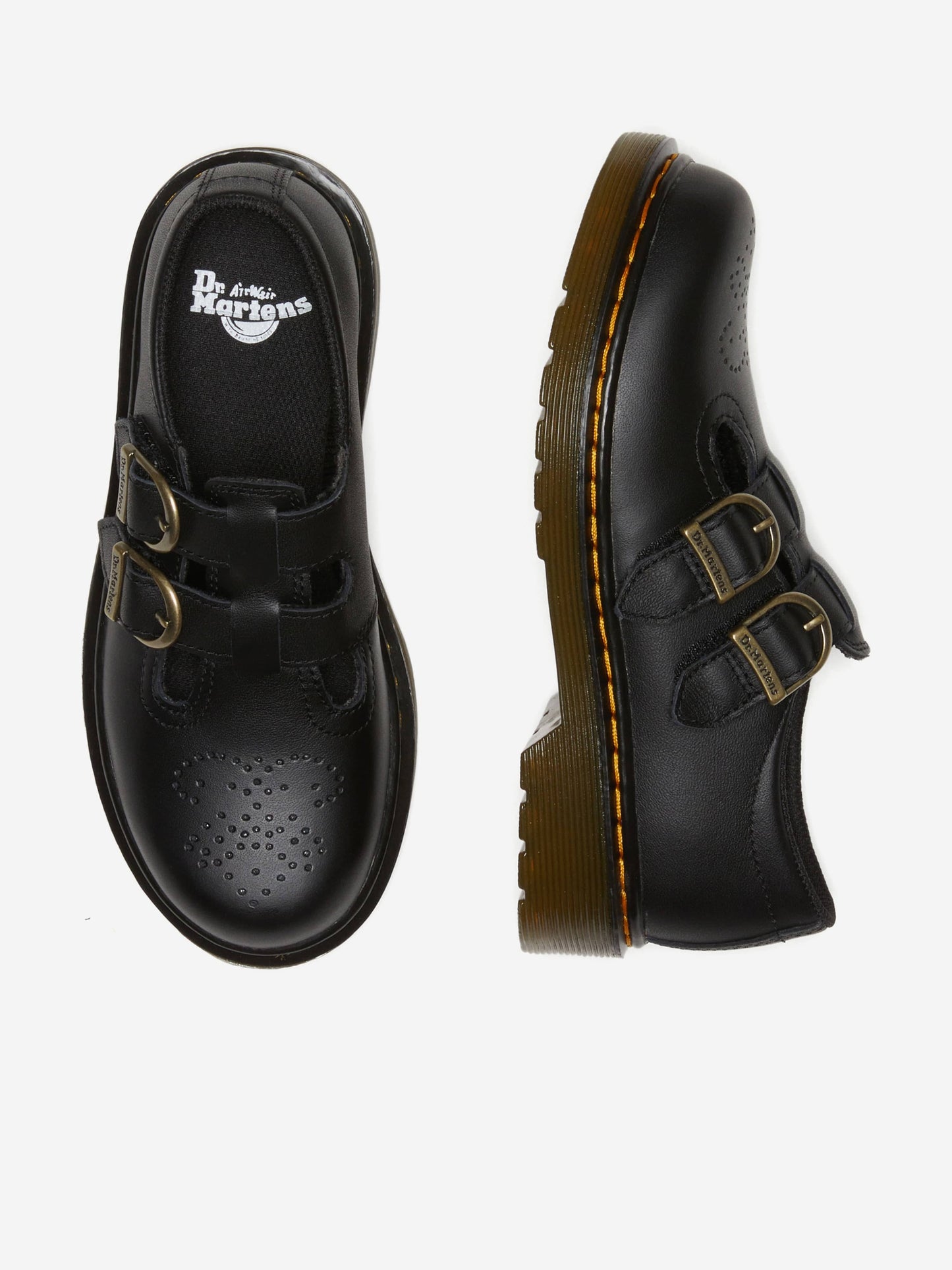 Dr Martens Girls 8065 Softy T  Leather Mary Jane Shoes in Black Childsplay Clothing