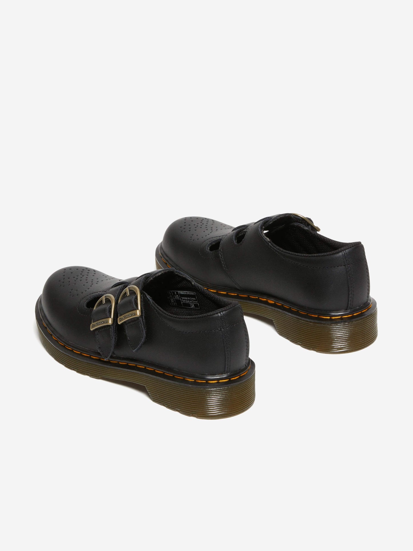 Dr Martens Girls 8065 Softy T  Leather Mary Jane Shoes in Black Childsplay Clothing