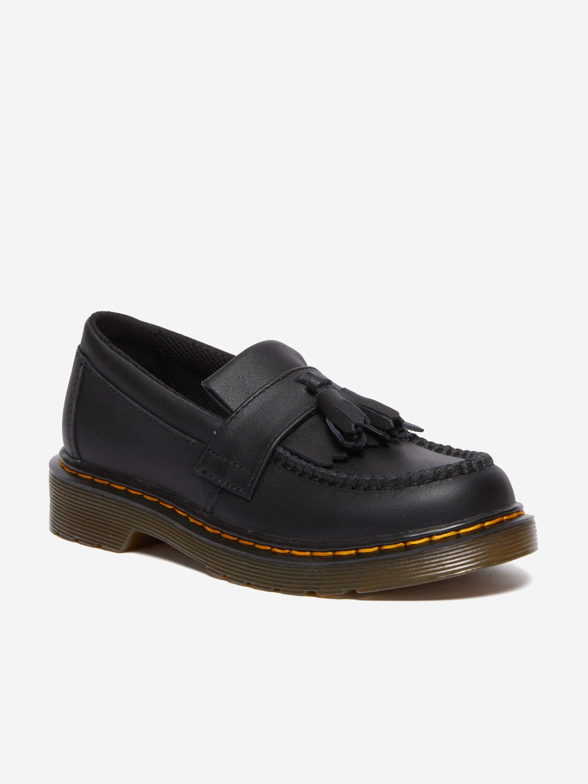 Dr Martens Boys Adrian Leather Tassel Loafers in Black Childsplay Clothing