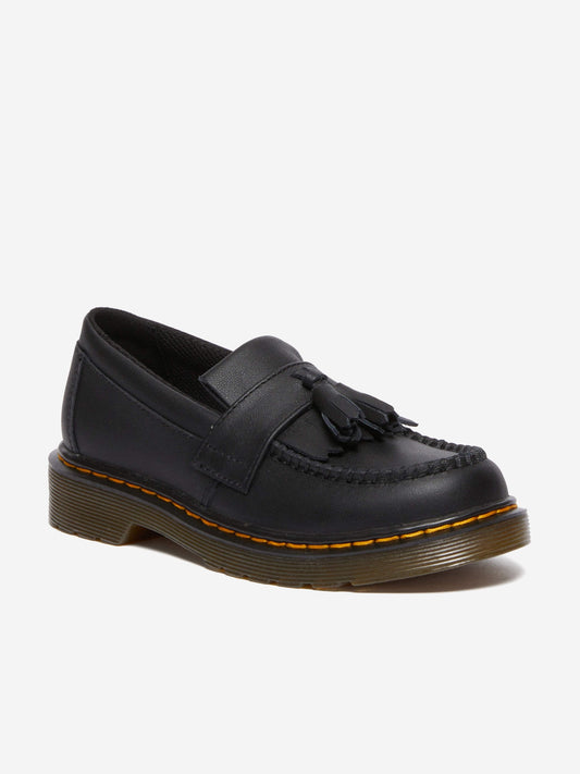 Dr Martens Boys Adrian Leather Tassel Loafers in Black Childsplay Clothing