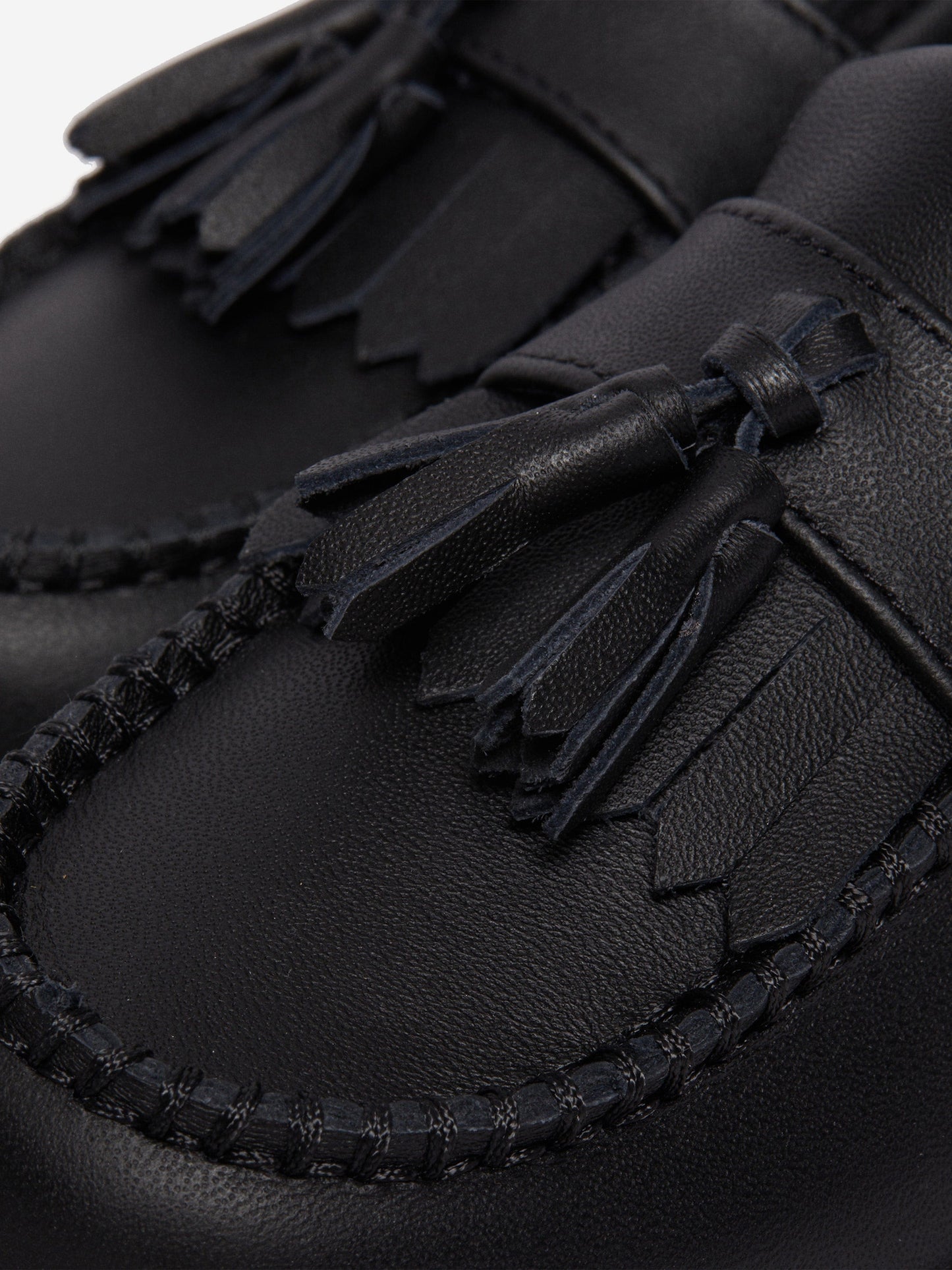 Dr Martens Boys Adrian Leather Tassel Loafers in Black Childsplay Clothing