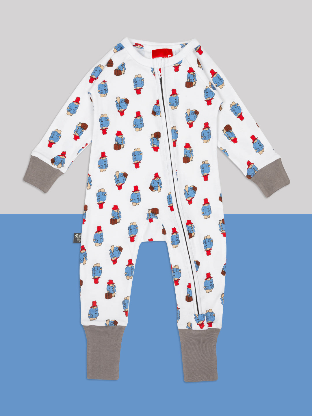 Paddington™ Loves to Travel Zip-Up Romper Playsuit Pebble Children’s Store