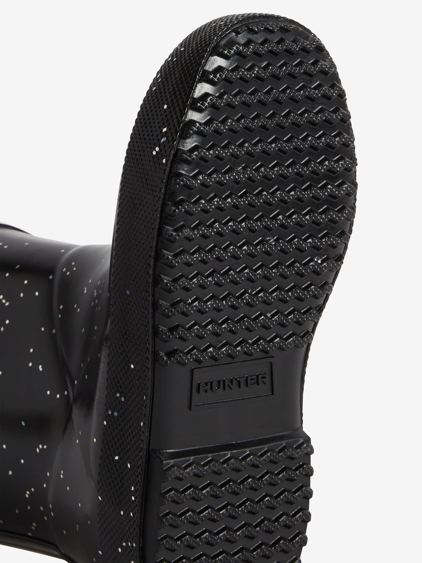 Hunter Kids First Giant Glitter Wellington Boots in Black Childsplay Clothing