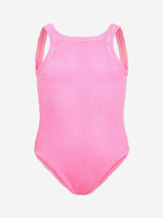 HUNZA G Girls Classic Swimsuit in Pink Childsplay Clothing