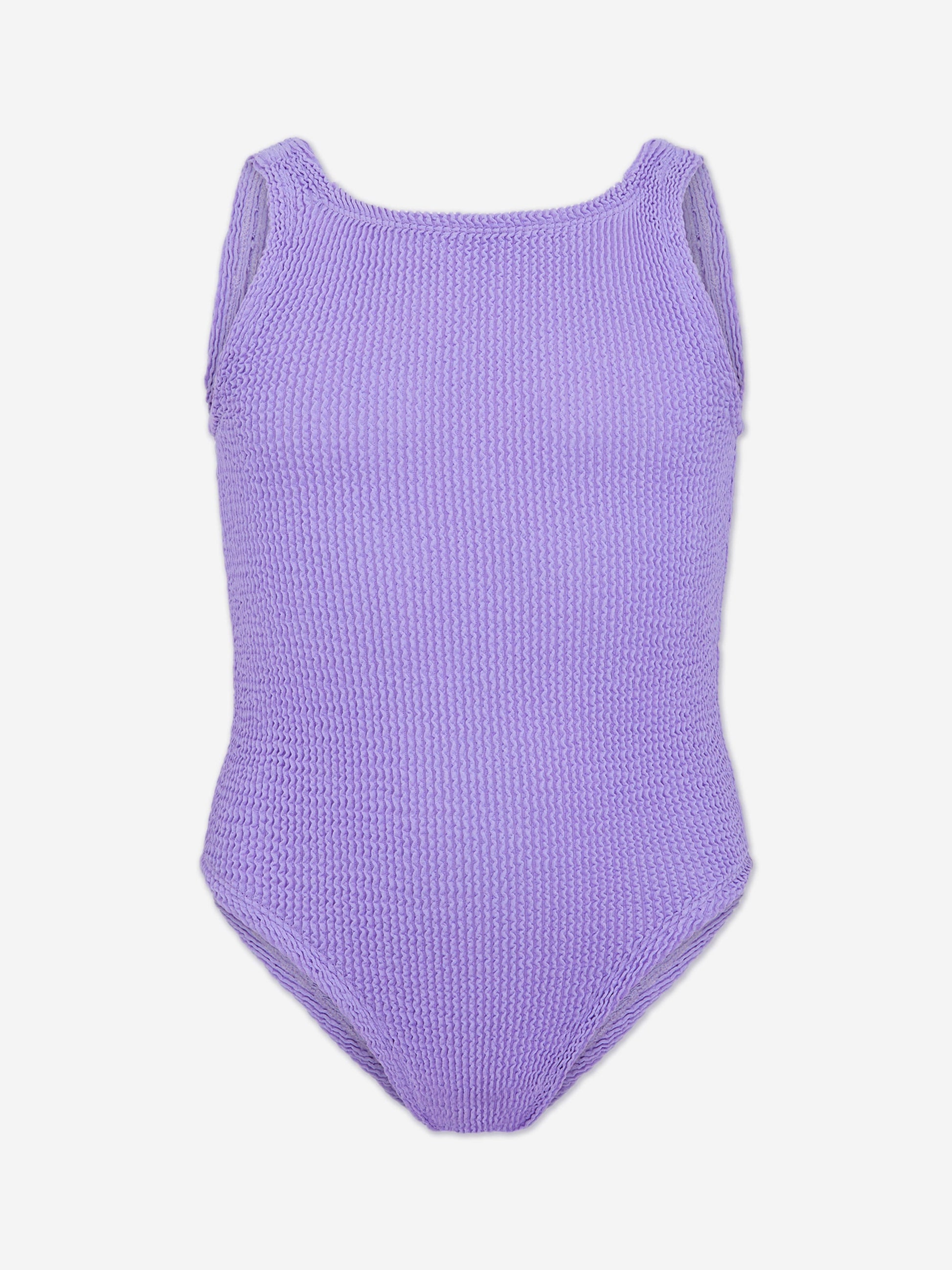 HUNZA G Girls Classic Swimsuit in Purple Childsplay Clothing