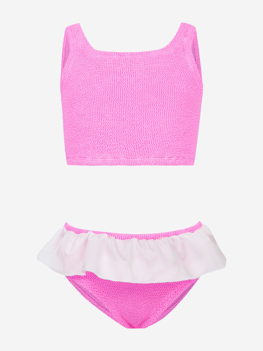 HUNZA G Girls Olive Bikini in Pink Childsplay Clothing