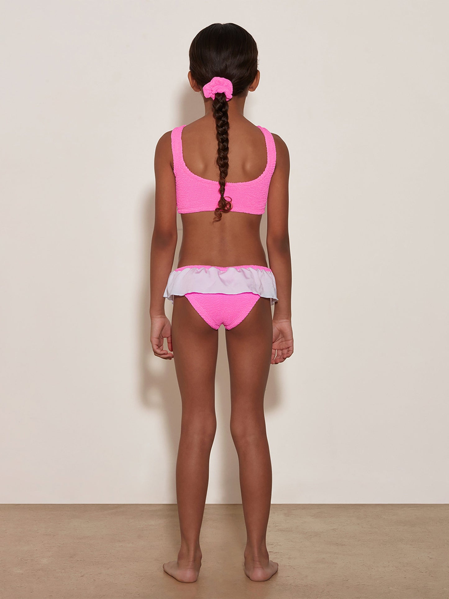 HUNZA G Girls Olive Bikini in Pink Childsplay Clothing