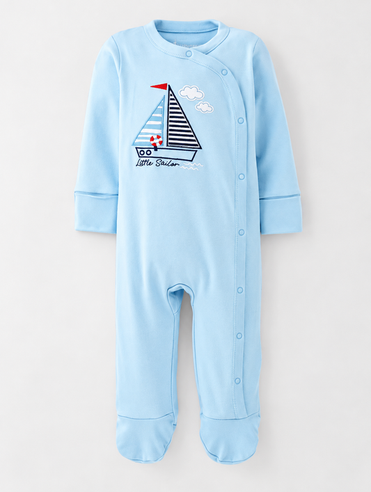 Little Sailor Sleepsuit Pebble Children’s Wear