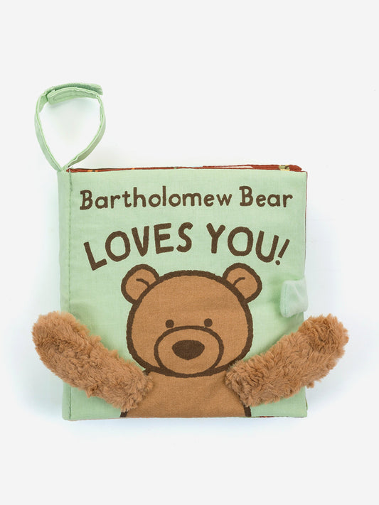 Jellycat Bartholomew Bear Loves You Book in Green Childsplay Clothing
