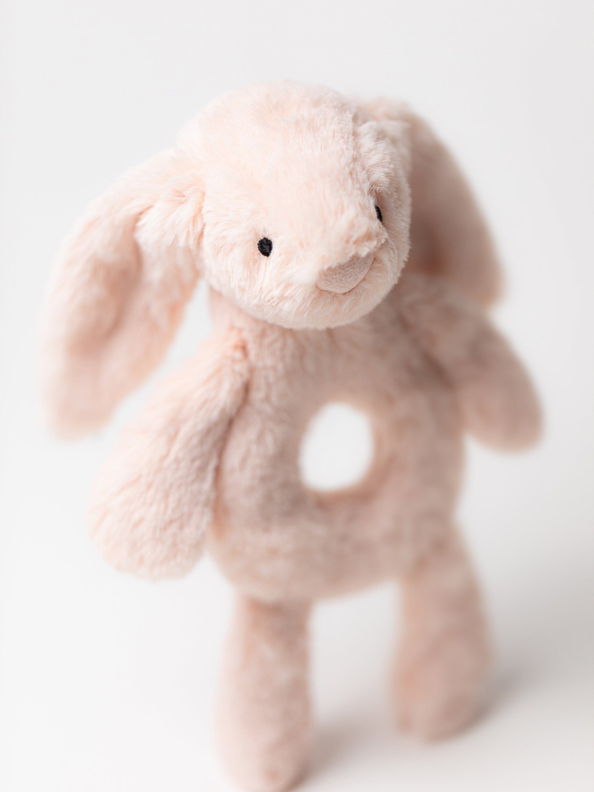 Jellycat Bashful Blush Bunny Ring Rattle in Pink (18 CM) Childsplay Clothing