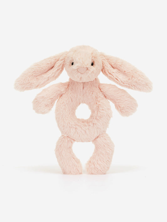 Jellycat Bashful Blush Bunny Ring Rattle in Pink (18 CM) Childsplay Clothing