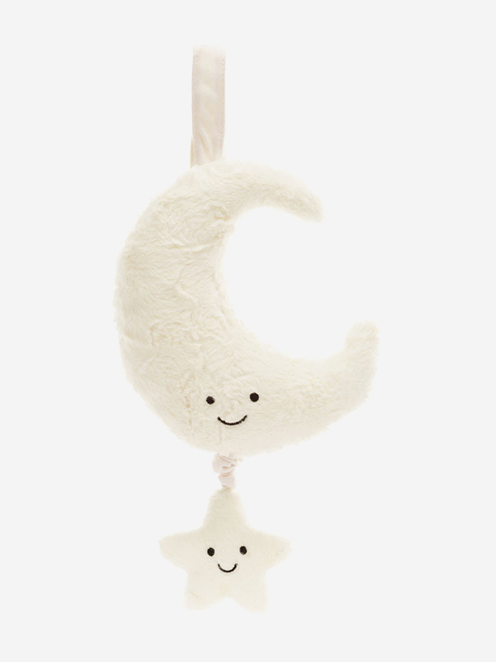 Jellycat Amuseables Moon Musical Pull in White (28 CM) Childsplay Clothing