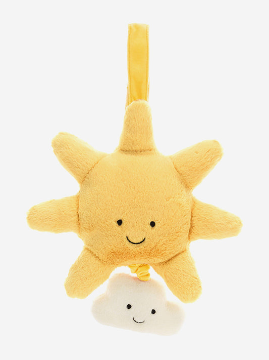 Jellycat Amuseables Sun Musical Pull in Yellow (20 CM) Childsplay Clothing