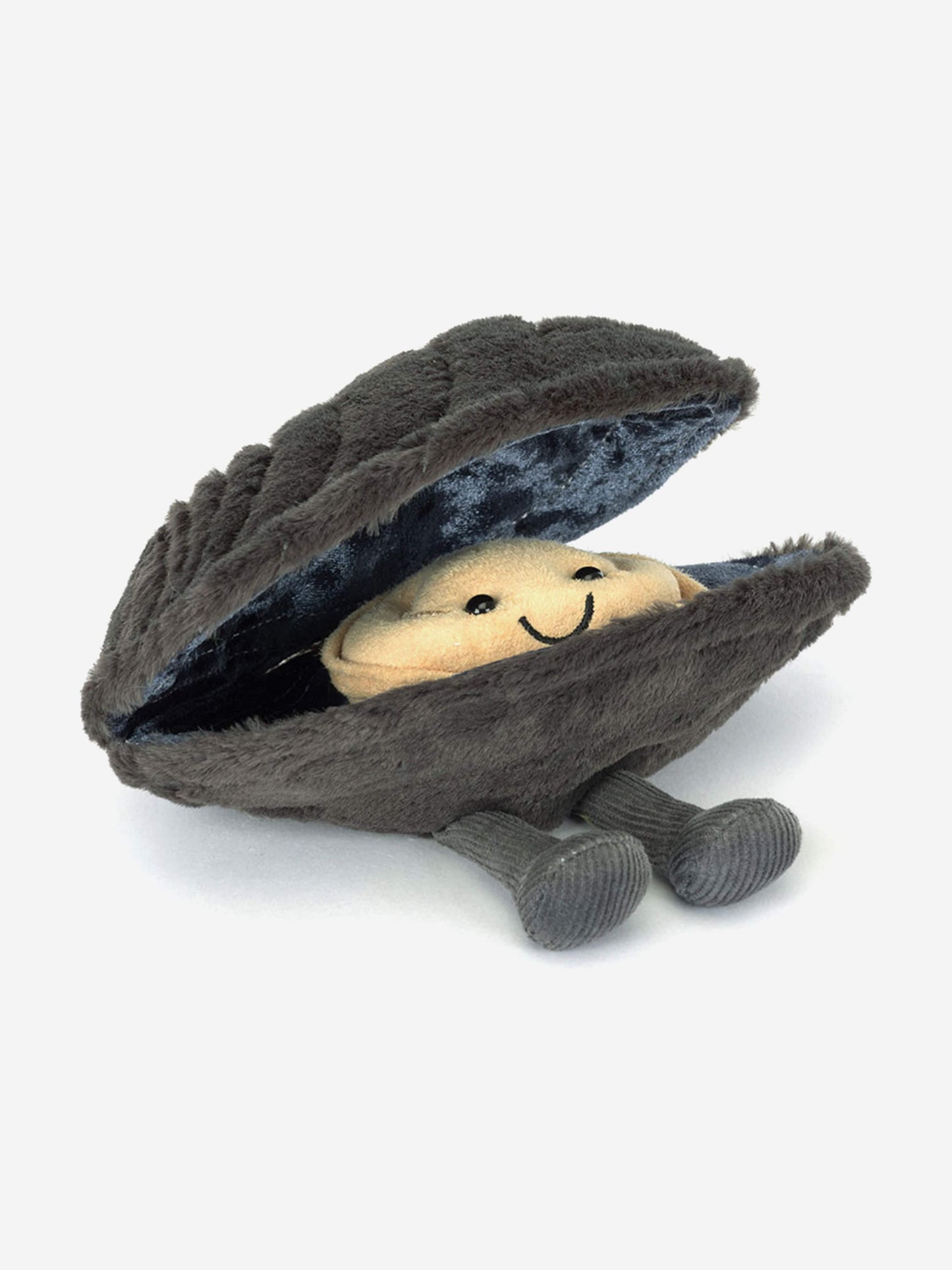 Jellycat Amuseables Michelle Mussel in Grey (17cm) Childsplay Clothing