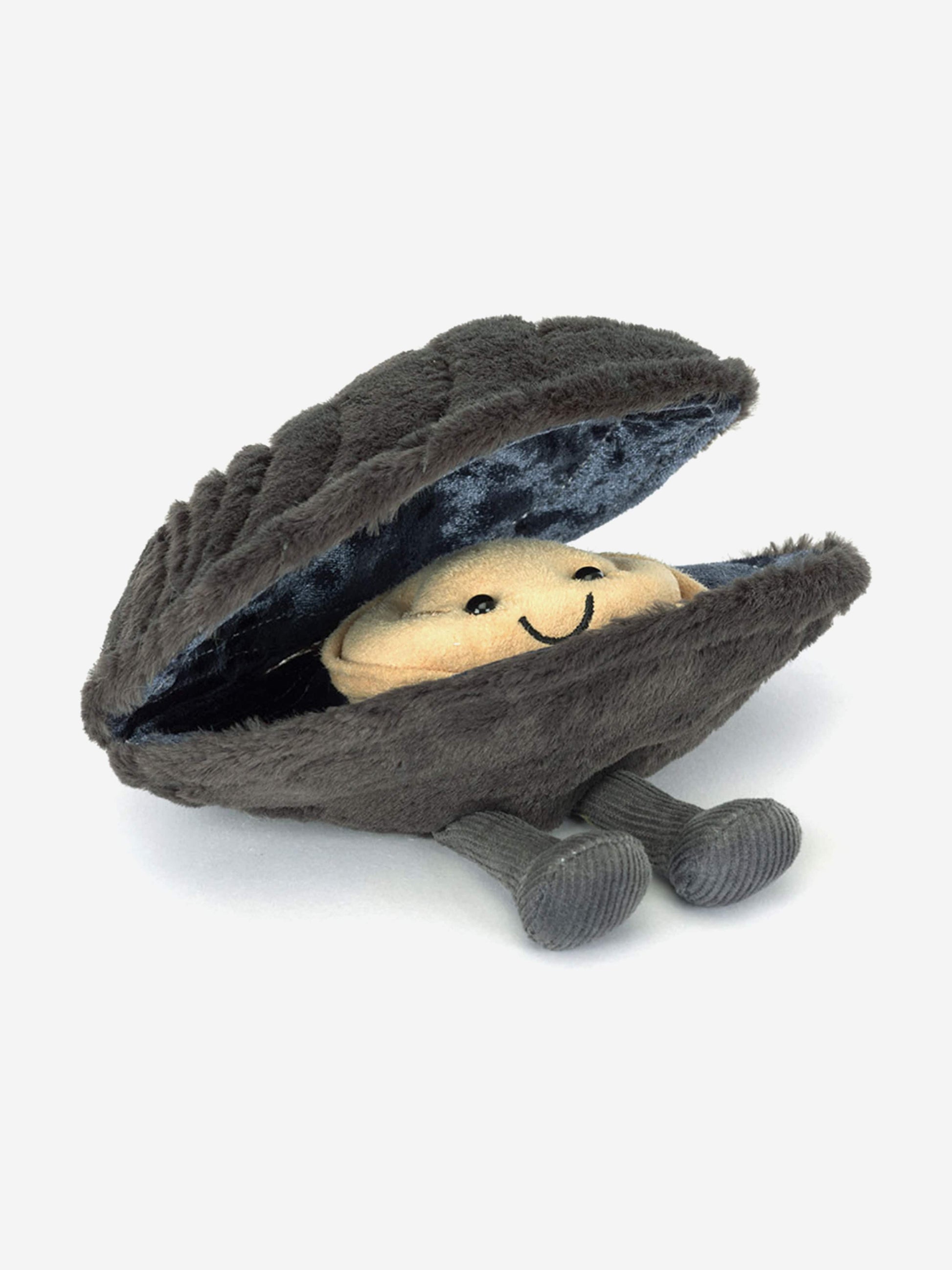 Jellycat Amuseables Michelle Mussel in Grey (17cm) Childsplay Clothing